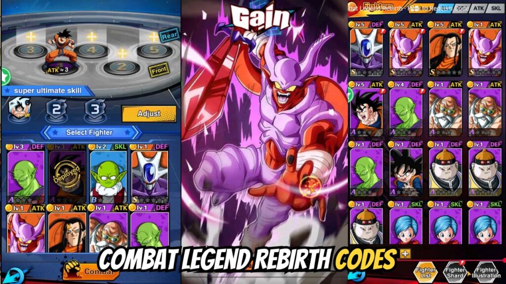 Combat Legend Rebirth Gift Codes